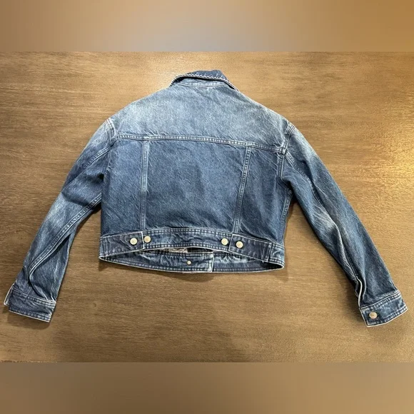 Free People Now Or Never Denim Jacket Coat XS - Picture 4 of 14